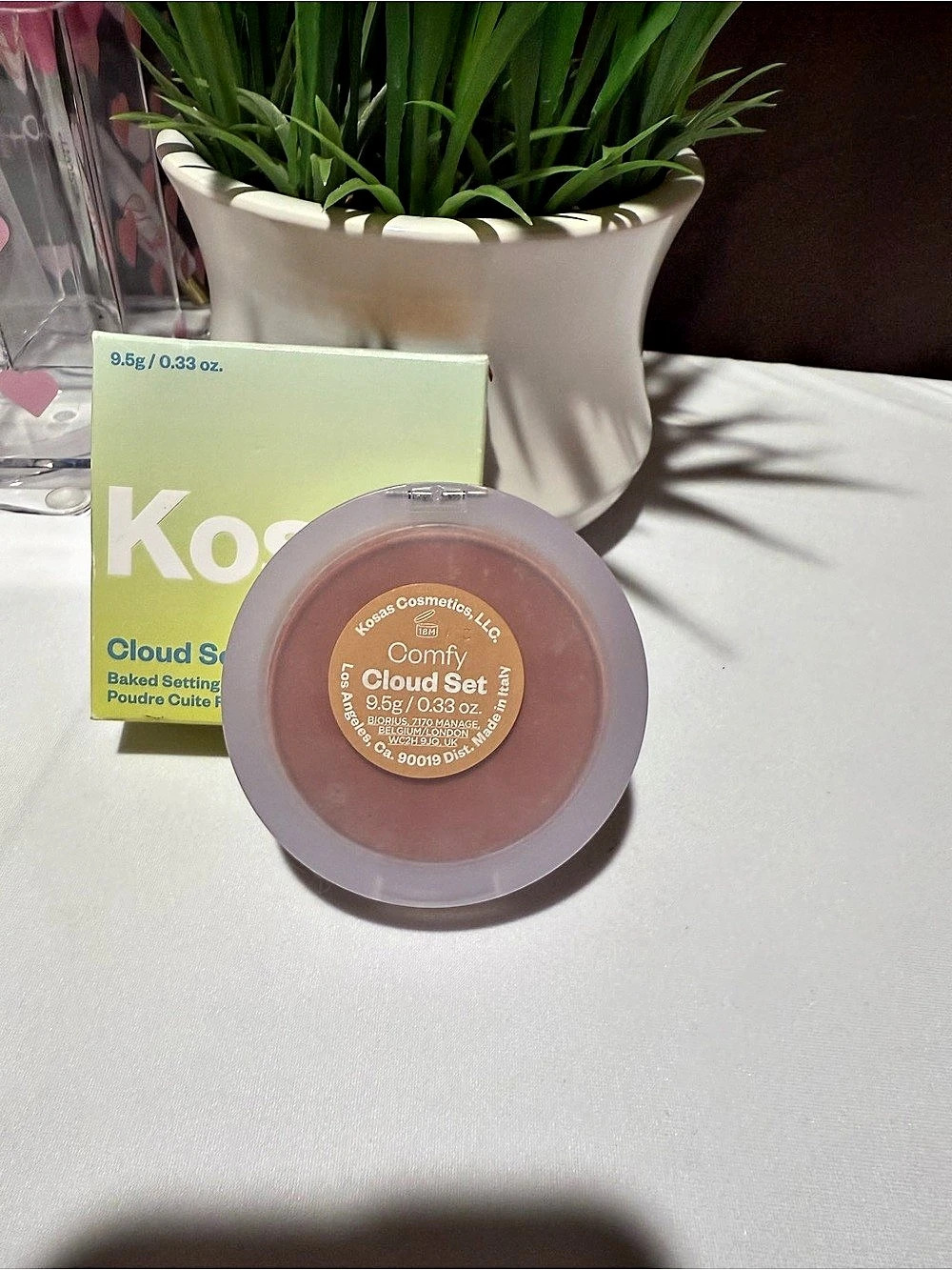 Kosas Cloud Set Setting Powder in Peach NWT